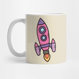 Rocket Cartoon Mug